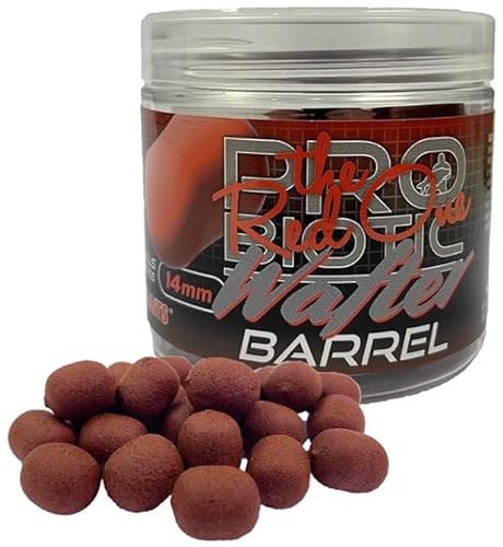 Starbaits Bouillettes Pro Red Wafter Barrel – 50 g – D.14 mm – Rouge – 44851 von Starbaits