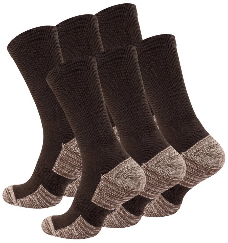 Stark Soul® Funktionssocken Multifunktionssocken, Outdoor.-& Trekkingsocken, Unisex mit Spezialpolsterung, 6 Paar von Stark Soul®