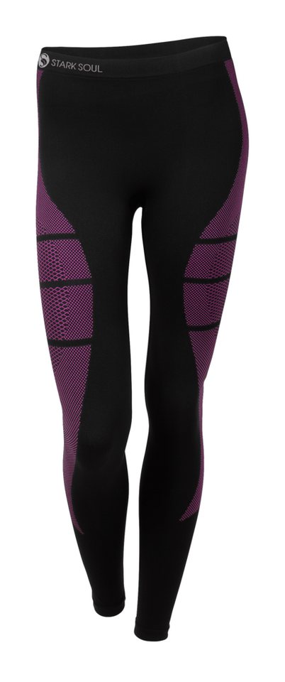 Stark Soul® Funktionsunterhose Funktionshose, Funktionsunterwäsche - Hose, Thermounterhose Damen aus Microfaser, mit Logo Webbund von Stark Soul®