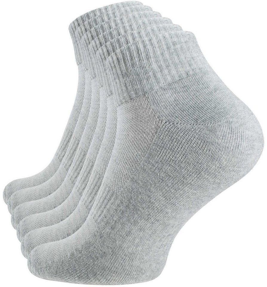 Stark Soul® Sportsocken 6 Paar Quarter Socken-Sportsocken mit Mesh-Strick und Frotteesole 6 Paar von Stark Soul®