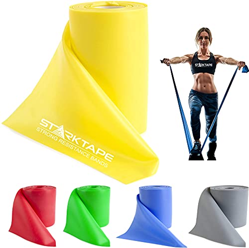 Starktape Widerstandsbänder, professionelle Rolle. Latexfreies elastisches Übungs-Fitnessband für Ober- und Unterkörper, Physiotherapie, Pilates, Reha, Yoga, Pilates, Heimtraining. Extra helles Gelb Starktape Widerstandsbänder, professionelle Rolle. Latexfreies elastisches Übungs-Fitnessband für Ober- und Unterkörper, Physiotherapie, Pilates, Reha, Yoga, Pilates, Heimtraining. Extra helles Gelb von Starktape