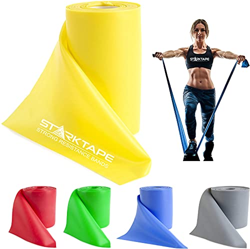 Starktape fitnessbänder Resistance Bands widerstandsbänder Gymnastikband fitnessband. Perfekt für Heimtraining, Physiotherapie, Krafttraining, Yoga, Pilates, Gym Starktape fitnessbänder Resistance Bands widerstandsbänder Gymnastikband fitnessband. Perfekt für Heimtraining, Physiotherapie, Krafttraining, Yoga, Pilates, Gym von Starktape