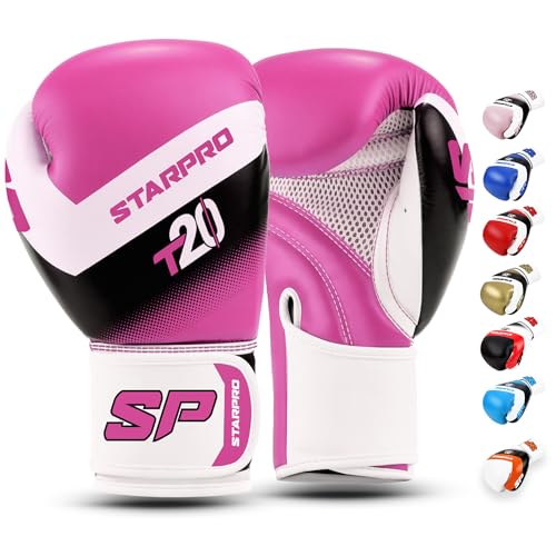 Starpro Boxhandschuhe für Harte Schläge & schnelles K.O. Boxhandschuhe Männer, Boxhandschuhe Damen, Box Handschuh Herren Set, Boxen Sport, Box Training, Box Handschuhe, Boxing Gloves von Starpro