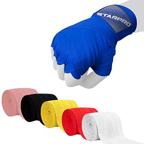 Starpro Boxbandagen Elastische Boxbandagen mit Daumenschlaufe - 2,55m, 3,5m und 4,5m - Für MMA, Kickboxen, Boxen Sport und Kampfsport - Herren, Frauen & Kinder - Langlebige Handgelenk Bandagen Starpro Boxbandagen Elastische Boxbandagen mit Daumenschlaufe - 2,55m, 3,5m und 4,5m - Für MMA, Kickboxen, Boxen Sport und Kampfsport - Herren, Frauen & Kinder - Langlebige Handgelenk Bandagen von Starpro