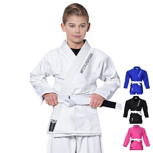 Starpro Evolve Kinder BJJ Gi 350 Gramm - Power Baumwollmischung - Alle Größen - Preshrunk Professional Martial Arts Kimono für Training und Wettkampf - Jungs & Mädchen von Starpro