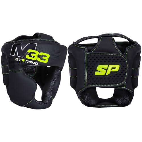 Starpro M33 Boxen Kopfschutz - Boxhelm mit Gesichtsschutz - Für Boxen Sport, Kickboxen, MMA, Krav MAGA und Muay Thai - Herren & Frauen - mit 180° Sicht und Gute Schweißaufnahme von Starpro