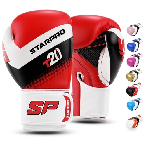 Starpro Boxhandschuhe für Harte Schläge & schnelles K.O. Boxhandschuhe Männer, Boxhandschuhe Damen, Box Handschuh Herren Set, Boxen Sport, Box Training, Box Handschuhe, Boxing Gloves von Starpro