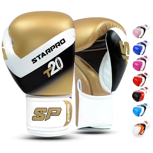 Starpro Boxhandschuhe für Harte Schläge & schnelles K.O. Boxhandschuhe Männer, Boxhandschuhe Damen, Box Handschuh Herren Set, Boxen Sport, Box Training, Box Handschuhe, Boxing Gloves von Starpro