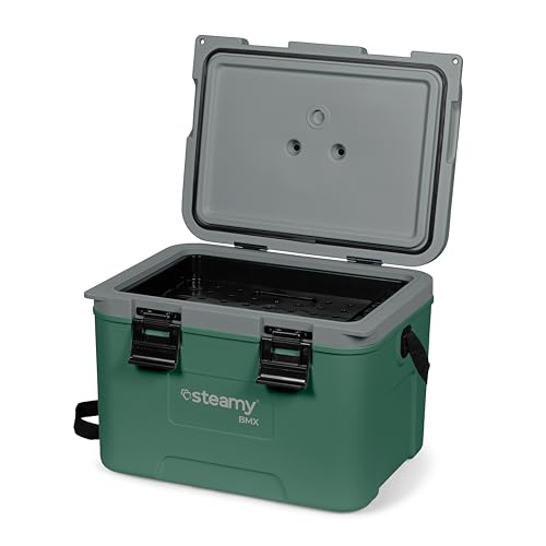 Steamy BMX 21, Kühlbox speziell für den BAU Inklusive Trennwand und Einlegeschale, 21 Liter, Grün Steamy BMX 21, Kühlbox speziell für den BAU Inklusive Trennwand und Einlegeschale, 21 Liter, Grün von Steamy