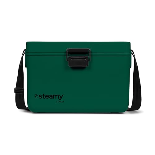 Steamy Classy 12, Kühlbox mit Schultergurt, 12 Liter, Pine Green von Steamy