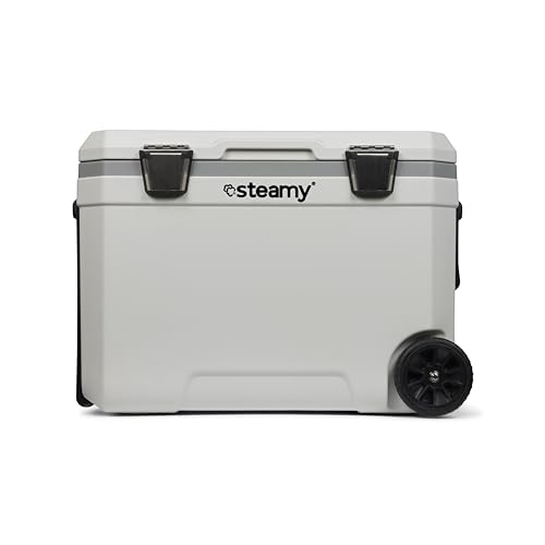 Steamy Marine 45 Roller, Kühlbox mit Rollen speziell für Boote und Wassersport, 45 Liter, Weiß Steamy Marine 45 Roller, Kühlbox mit Rollen speziell für Boote und Wassersport, 45 Liter, Weiß von Steamy