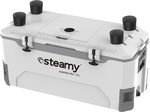 Steamy Marine Pro 155, Kühlbox speziell für Boote und Wassersport, 155 Liter, Weiß Steamy Marine Pro 155, Kühlbox speziell für Boote und Wassersport, 155 Liter, Weiß von Steamy