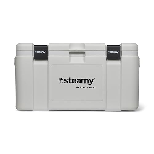 Steamy Marine Pro 50, Kühlbox speziell für Boote und Wassersport, 50 Liters, Weiß Steamy Marine Pro 50, Kühlbox speziell für Boote und Wassersport, 50 Liters, Weiß von Steamy