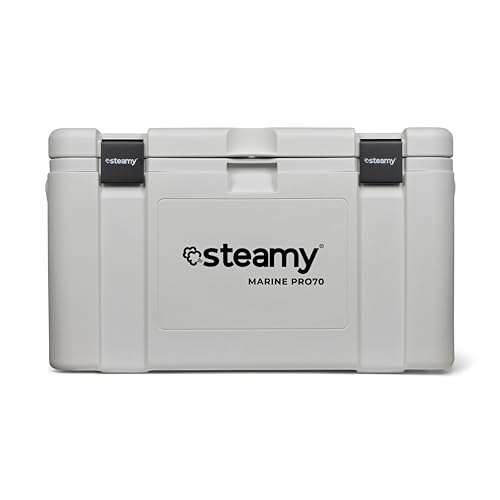 Steamy Marine Pro 70, Kühlbox speziell für Boote und Wassersport, 70 Liter, Weiß Steamy Marine Pro 70, Kühlbox speziell für Boote und Wassersport, 70 Liter, Weiß von Steamy