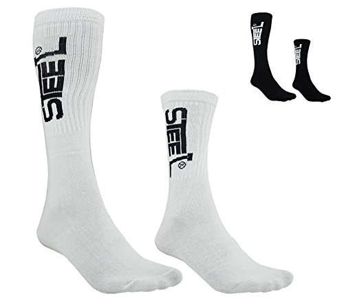 Steel Schlittschuh-Socken Color Weiss/Long von Steel