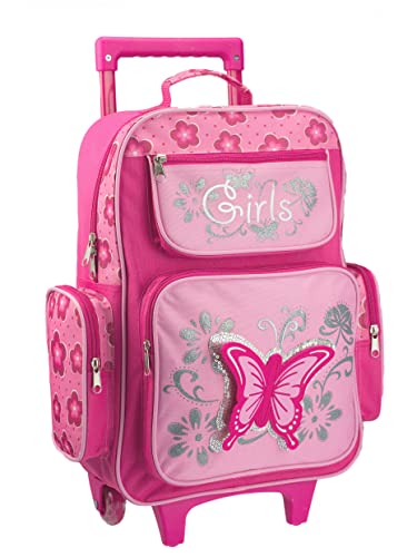 Stefano Kinder Reisegepäck Schmetterling pink rosa -präsentiert von RabamtaGO (Trolly 2, Pink) von Stefano