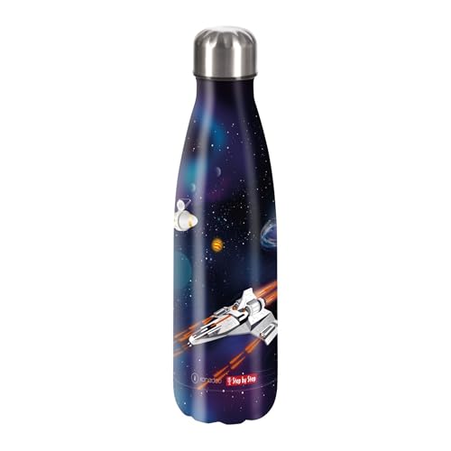 Step by Step Isolierte Trinkflasche aus Edelstahl, blau, für kohlensäurehaltige Getränke, auslaufsicher mit Schraubverschluss, BPA-frei und 100% recycelbar, für Schule und Freizeit, 0,5 Liter Step by Step Isolierte Trinkflasche aus Edelstahl, blau, für kohlensäurehaltige Getränke, auslaufsicher mit Schraubverschluss, BPA-frei und 100% recycelbar, für Schule und Freizeit, 0,5 Liter von Step by Step