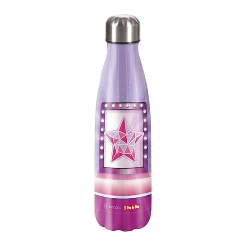 Step by Step Isolierte Trinkflasche aus Edelstahl Star Stella, rosa, für kohlensäurehaltige Getränke, auslaufsicher mit Schraubverschluss, BPA-frei und 100% recycelbar, Schule & Freizeit, 0,5 Liter Step by Step Isolierte Trinkflasche aus Edelstahl Star Stella, rosa, für kohlensäurehaltige Getränke, auslaufsicher mit Schraubverschluss, BPA-frei und 100% recycelbar, Schule & Freizeit, 0,5 Liter von Step by Step