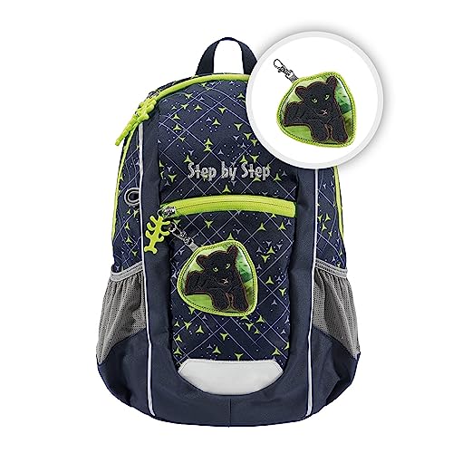 Step by Step Rucksack-Set KIGA Maxi „Little Wild Cat Chiko“, mit separatem Innenfach, ergonomisch, höhenverstellbarem Brustgurt, für Kita, Kindergarten & Freizeit, ab 3 Jahren, 10 l von Step by Step