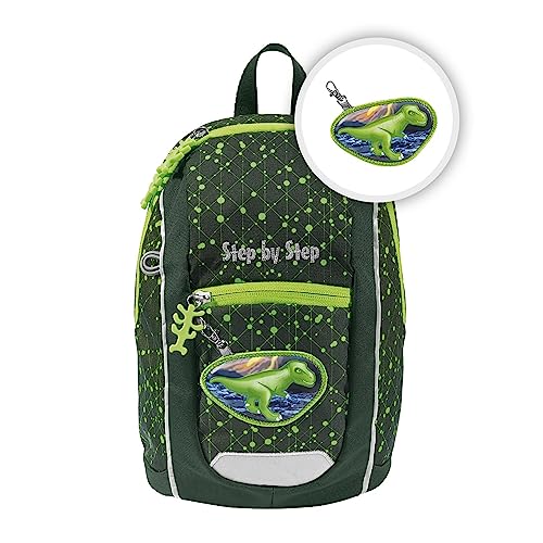 Step by Step Rucksack-Set KIGA Mini „Dino Nilo“, grün, ergonomischer Rucksack mit höhenverstellbaren Brustgurt, für Kindergarten, Kinderkrippe & Kita, ab 12 M+, Kleinkinder, 6l Step by Step Rucksack-Set KIGA Mini „Dino Nilo“, grün, ergonomischer Rucksack mit höhenverstellbaren Brustgurt, für Kindergarten, Kinderkrippe & Kita, ab 12 M+, Kleinkinder, 6l von Step by Step