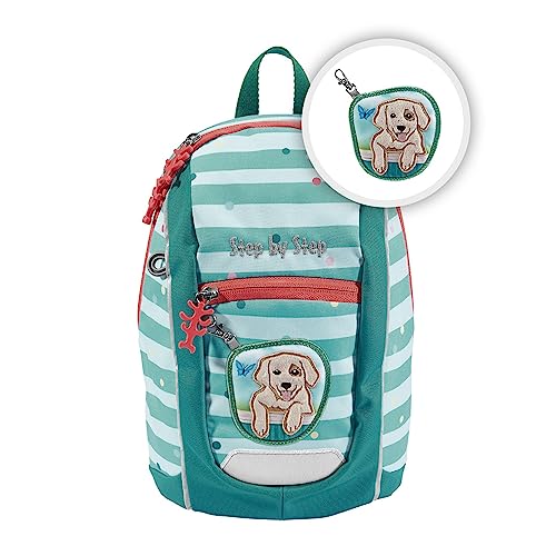 Step by Step Rucksack-Set KIGA Mini „Dog Lucky“, türkis, ergonomischer Rucksack mit höhenverstellbaren Brustgurt, für Kindergarten, Kinderkrippe & Kita, ab 12 M+, für Kleinkinder, 6l Step by Step Rucksack-Set KIGA Mini „Dog Lucky“, türkis, ergonomischer Rucksack mit höhenverstellbaren Brustgurt, für Kindergarten, Kinderkrippe & Kita, ab 12 M+, für Kleinkinder, 6l von Step by Step
