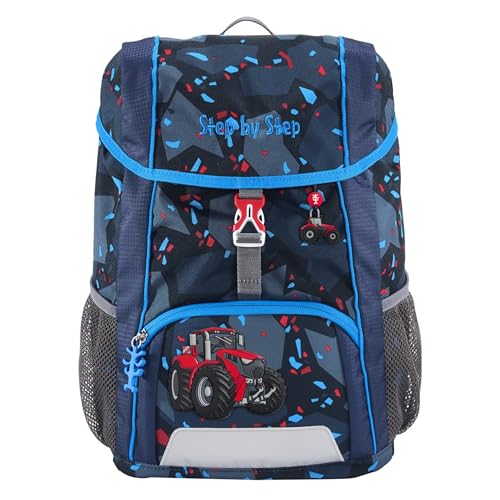Step by Step Rucksack-Set Kid „Tractor Freddy“, blau, mit Sitzkissen, ergonomischer Mini-Ranzen mit höhenverstellbarem Brustgurt, für Kindergarten, Vorschule und Freizeit, 13 l Step by Step Rucksack-Set Kid „Tractor Freddy“, blau, mit Sitzkissen, ergonomischer Mini-Ranzen mit höhenverstellbarem Brustgurt, für Kindergarten, Vorschule und Freizeit, 13 l von Step by Step