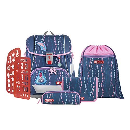 Step by Step Schulranzen-Set 2IN1 Plus „Mermaid Bella“ 6-teilig, blau-lila, Meerjungfrau-Design, ergonomischer Tornister mit Reflektoren, höhenverstellbar mit Hüftgurt für Mädchen 1. Klasse, 19L Step by Step Schulranzen-Set 2IN1 Plus „Mermaid Bella“ 6-teilig, blau-lila, Meerjungfrau-Design, ergonomischer Tornister mit Reflektoren, höhenverstellbar mit Hüftgurt für Mädchen 1. Klasse, 19L von Step by Step