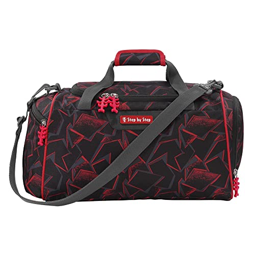 Step by Step Sporttasche Ninja Yuma, schwarz-rot, mit Nasswäschefach, Abnehmbarer Tragegurt, Verstellbarer Schultergurt, für die 1. bis 4. Klasse, 13L Step by Step Sporttasche Ninja Yuma, schwarz-rot, mit Nasswäschefach, Abnehmbarer Tragegurt, Verstellbarer Schultergurt, für die 1. bis 4. Klasse, 13L von Step by Step