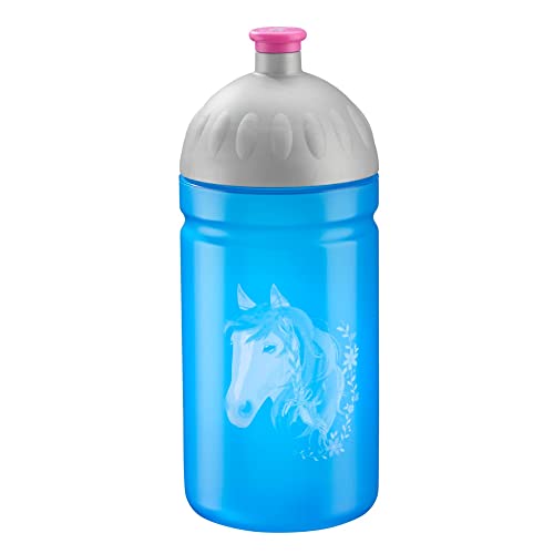Step by Step Trinkflasche „Horse Lima“, auslaufsicher, spülmaschinenfest, BPA-frei, für Schule, Kindergarten, heiße und kohlensäurehaltigen Getränke, 0,5L, grau-blau Step by Step Trinkflasche „Horse Lima“, auslaufsicher, spülmaschinenfest, BPA-frei, für Schule, Kindergarten, heiße und kohlensäurehaltigen Getränke, 0,5L, grau-blau von Step by Step