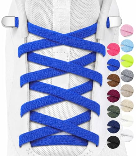 Stepace 2 Paar Elastische Schnürsenkel für Kinder und Erwachsene Sportschuhe Sneaker flache Schuhbänder elastische ohne binden Königsblau 120 Stepace 2 Paar Elastische Schnürsenkel für Kinder und Erwachsene Sportschuhe Sneaker flache Schuhbänder elastische ohne binden Königsblau 120 von Stepace