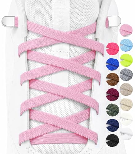 Stepace 2 Paar Elastische Schnürsenkel für Kinder und Erwachsene Sportschuhe Sneaker flache Schuhbänder elastische ohne binden Rosa 120 Stepace 2 Paar Elastische Schnürsenkel für Kinder und Erwachsene Sportschuhe Sneaker flache Schuhbänder elastische ohne binden Rosa 120 von Stepace