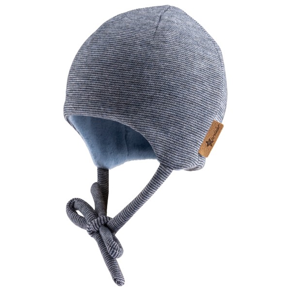 Sterntaler - Baby's Beanie gefüttert - Mütze Gr 35 cm grau/blau von Sterntaler