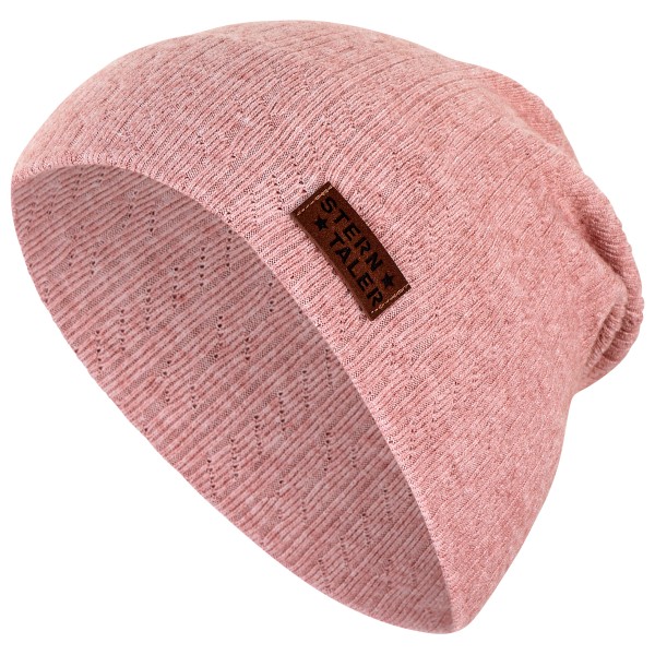 Sterntaler - Kid's Beanie Struktur - Mütze Gr 57 cm rosa von Sterntaler