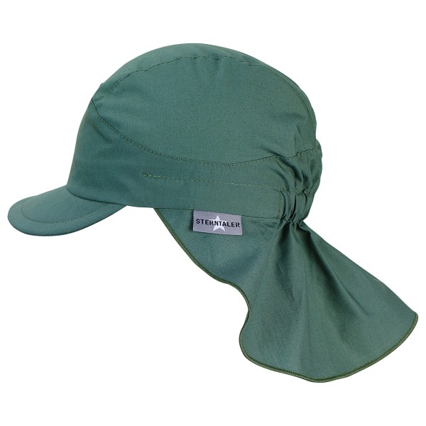 Sterntaler - Kid's Schirmmütze mit Nackenschutz Uni - Cap Gr 47 cm türkis von Sterntaler