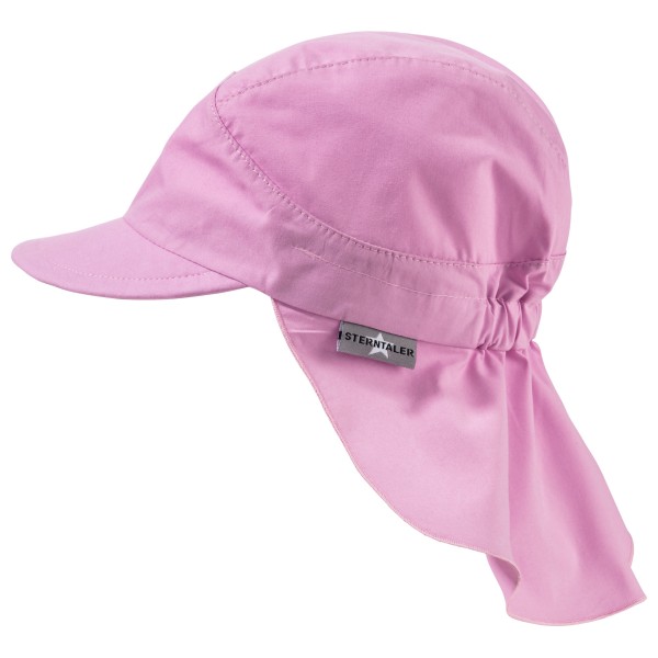 Sterntaler - Kid's Schirmmütze mit Nackenschutz Uni - Cap Gr 49 cm rosa von Sterntaler