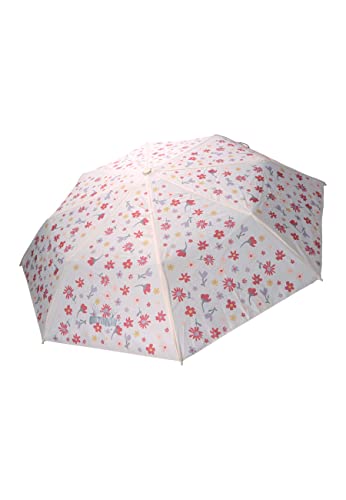 Sterntaler Kinder Unisex Regenschirm Kinder Taschenschirm Blumenwiese - Kinderschirm, Schultaschenschirm, mit reflektierendem Logo - beige von Sterntaler