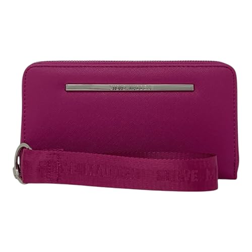 Steve Madden Bzip-Web-Armband mit umlaufendem Reißverschluss, Dark Fushia, Einheitsgröße von Steve Madden