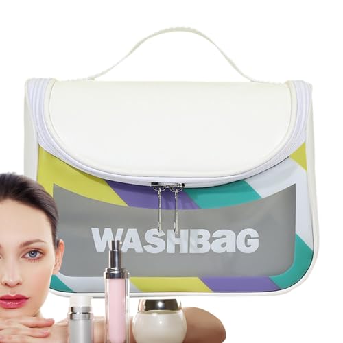 Reisekosmetiktaschen für Frauen, tragbare Kulturtasche,Kosmetik-Aufbewahrungskoffer, Make-up-Tasche, große Kapazität, Make-up-Aufbewahrungstaschen | Tragbarer Toilettenartikel-Organizer mit Zwei-Wege- von Stibtmr