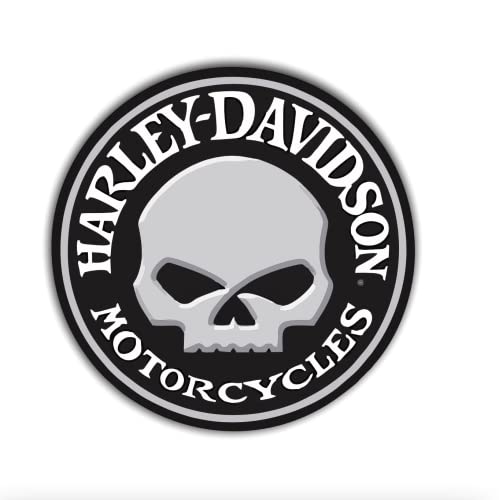 Harley Davidson Schädel Motorrad Sticker, Aufkleber, Doppelpack, mehrere Größen (30) von StickerGreen