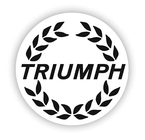 Motorrad Schreiben Triumph Laubbaum Sticker, Aufkleber, Doppelpack, mehrere Größen (10) von StickerGreen