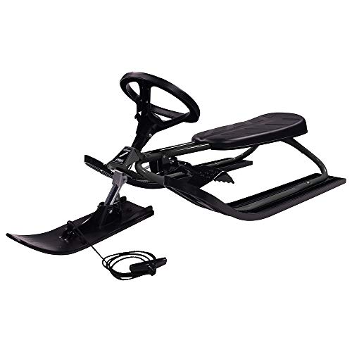 STIGA Snowracer Iconic - Robuster Lenkschlitten für Kinder ab 5 Jahren mit Stahlrahmen, Bremse und Zugseil, Max. Belastung 80 kg - Ideal für Winterspaß STIGA Snowracer Iconic - Robuster Lenkschlitten für Kinder ab 5 Jahren mit Stahlrahmen, Bremse und Zugseil, Max. Belastung 80 kg - Ideal für Winterspaß von STIGA