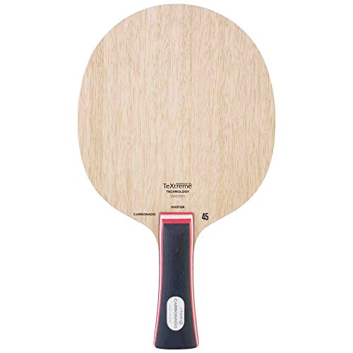 STIGA Table Tennis Blade Carbonado 45 Classic Grip, Wood, One Size, 106237 von Stiga