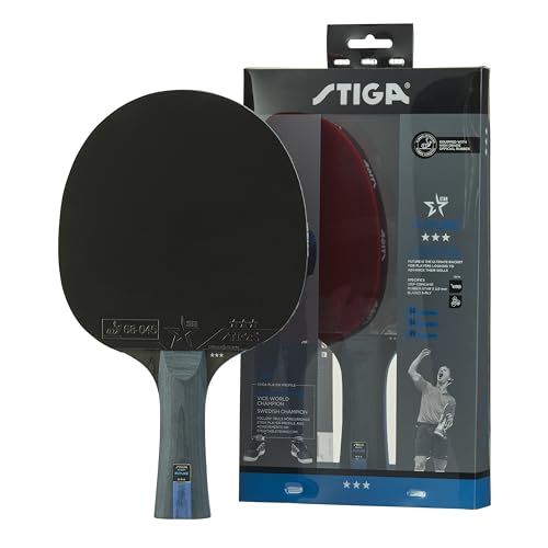 STIGA Future Tischtennisschläger für Offensivspieler - 3 Sterne - 5-schichtiges Holz - ITTF-zertifizierte STAR 3-Beläge - WRB-Technologie - Kontrolle, Spin und Tempo für ein präzises Spiel STIGA Future Tischtennisschläger für Offensivspieler - 3 Sterne - 5-schichtiges Holz - ITTF-zertifizierte STAR 3-Beläge - WRB-Technologie - Kontrolle, Spin und Tempo für ein präzises Spiel von STIGA