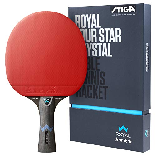 STIGA Royal Crystal Tischtennisschläger - Hochgeschwindigkeits-Schläger mit ITTF-zertifiziertem STAR 4-Belag, 2,0-mm-Schwamm und Crystal Technology - Perfekt für schnelle und präzise Ping Pong Spiele STIGA Royal Crystal Tischtennisschläger - Hochgeschwindigkeits-Schläger mit ITTF-zertifiziertem STAR 4-Belag, 2,0-mm-Schwamm und Crystal Technology - Perfekt für schnelle und präzise Ping Pong Spiele von STIGA