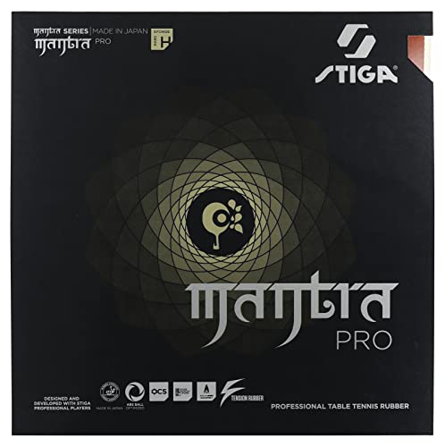 Stiga Tischtennisbelag Mantra Pro H, Rot, 2.1 mm von Stiga