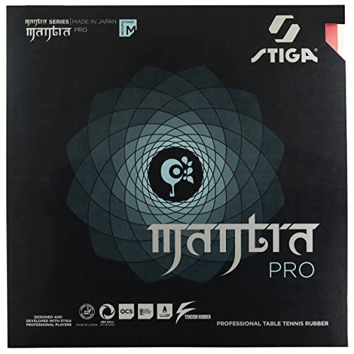 STIGA Erwachsene (Unisex) Mantra Pro M Tischtennisbelag, Schwarz, 2.1 mm STIGA Erwachsene (Unisex) Mantra Pro M Tischtennisbelag, Schwarz, 2.1 mm von STIGA