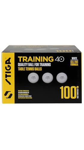 Stiga Unisex-Adult Training 40+ Tischtennisball, Weiß, 100-pack Stiga Unisex-Adult Training 40+ Tischtennisball, Weiß, 100-pack von STIGA