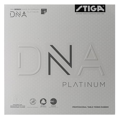 STIGA Unisex-Adult DNA Platinum S Tischtennisbelag, Schwarz, 2.3 STIGA Unisex-Adult DNA Platinum S Tischtennisbelag, Schwarz, 2.3 von STIGA