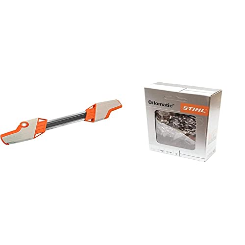 Stihl 2 In 1 1/4%22 p Feilenhalter, weiß-orange, 5605 750 4306 & 101186921 Picco Micro 71PM3 3670/72 Ersatzkette, Länge 35cm von Stihl