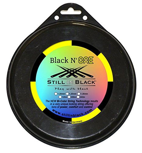 Still N One in schwarz Black-Seil Tennis schwarz/gelb 1,30 mm x 120 mm Still N One in schwarz Black-Seil Tennis schwarz/gelb 1,30 mm x 120 mm von Still in Black